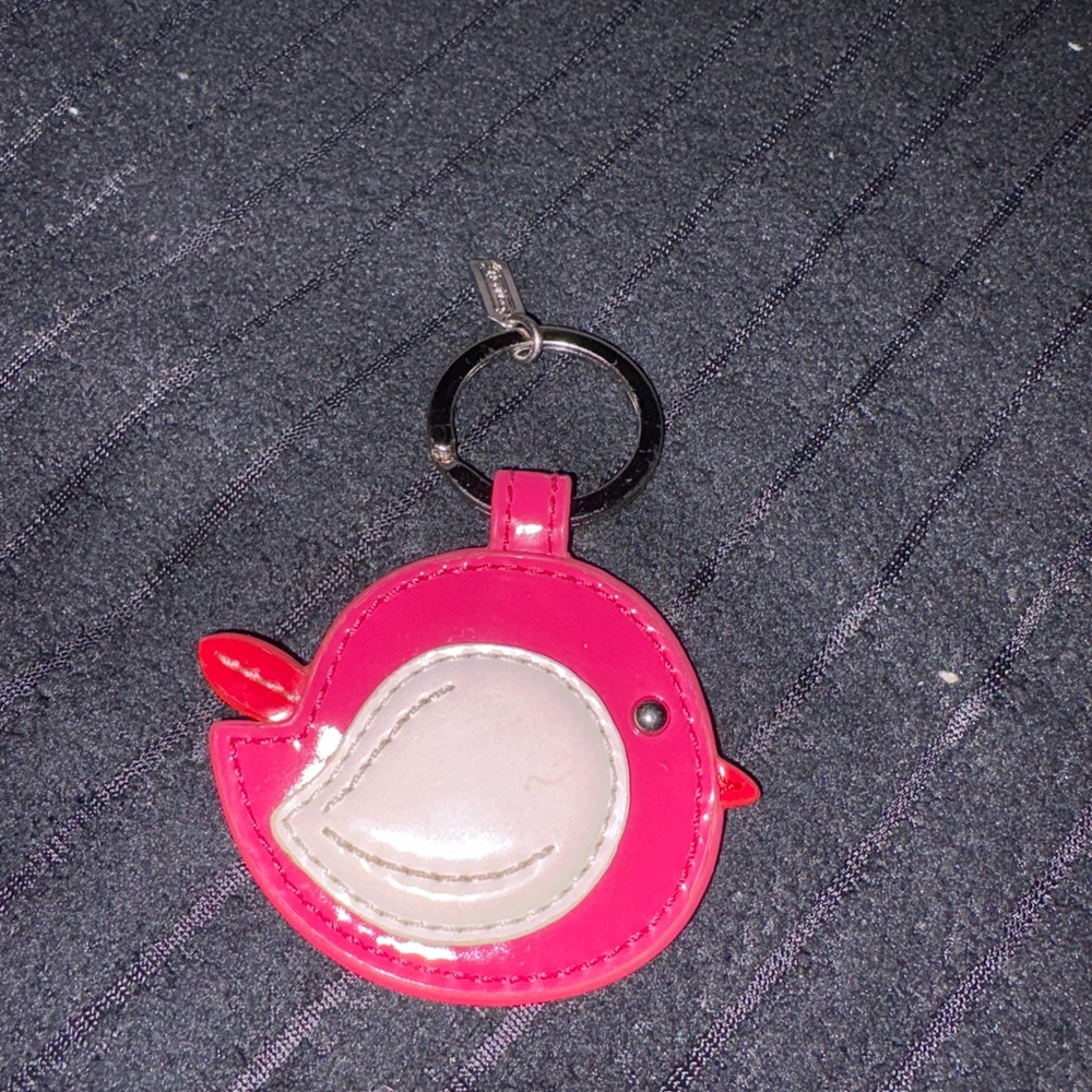 Coach Pink Bird Key chain